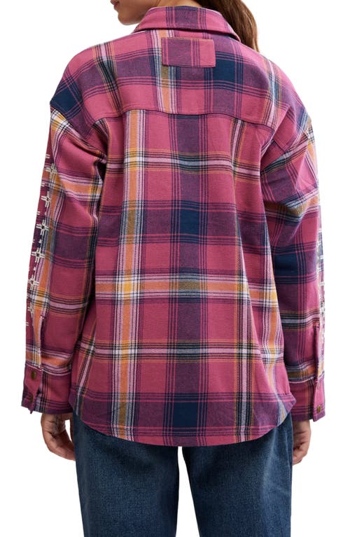 FREE PEOPLE FREE PEOPLE NORDIC CHILL PLAID COTTON SHIRT JACKET