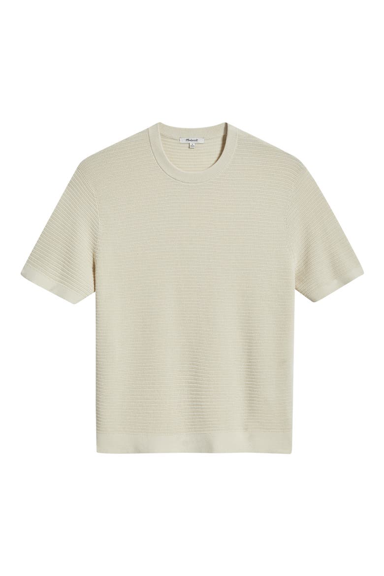 Textured Cotton T-Shirt, Alternate, color, DUSTY PEARL