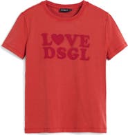 Desigual Rhinestone Embellished Cotton Graphic T-Shirt