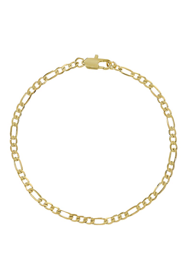 Men's Figaro Necklace & Bracelet Set, Alternate, color, GOLD