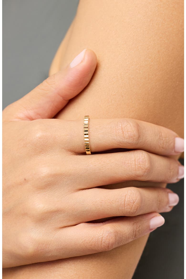 Solid Yellow Gold - Slim Nova Ring, Alternate, color, Gold