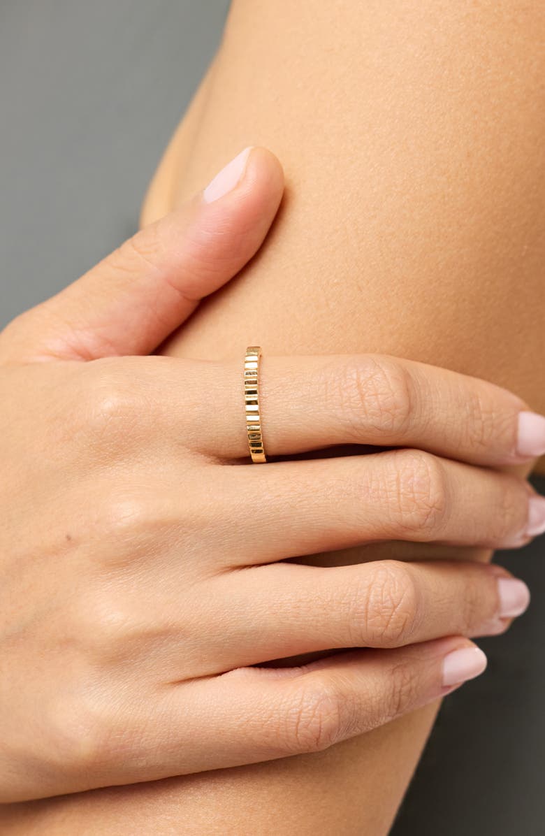 Ana Luisa Solid Yellow Gold - Slim Nova Ring, Alternate, color, Gold