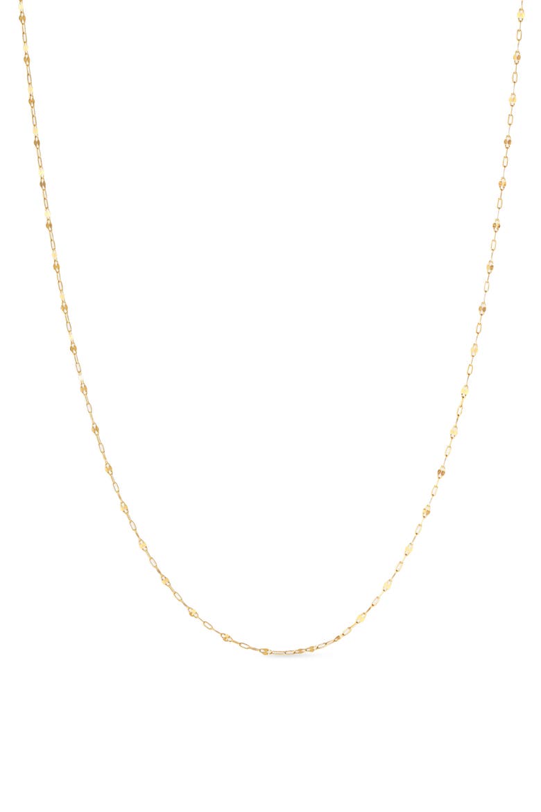 Solid Yellow Gold - Sparkle Link Chain Necklace, Main, color, Gold