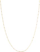 Ana Luisa Solid Yellow Gold - Sparkle Link Chain Necklace