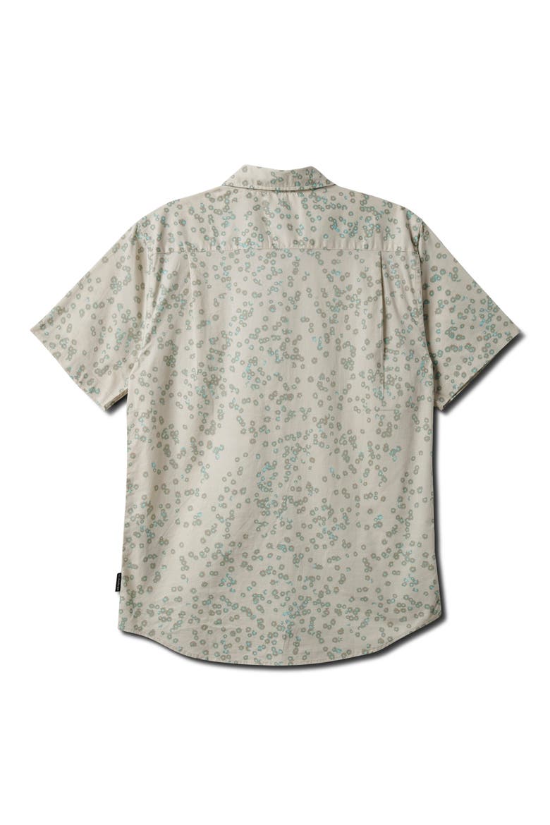 Cosmic Fields Classic Short Sleeve Button-Up Shirt, Alternate, color, SILVER BIRCH