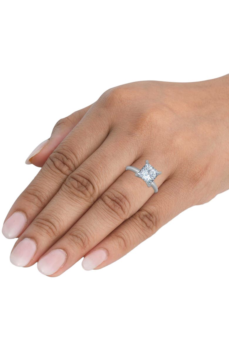 Bliss Diamond Certified 3 Ct Princess Cut Diamond Solitaire Engagement Ring 14k Gold Lab Grown, Alternate, color, 