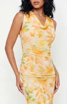 BY DESIGN Raya Floral Halter Top