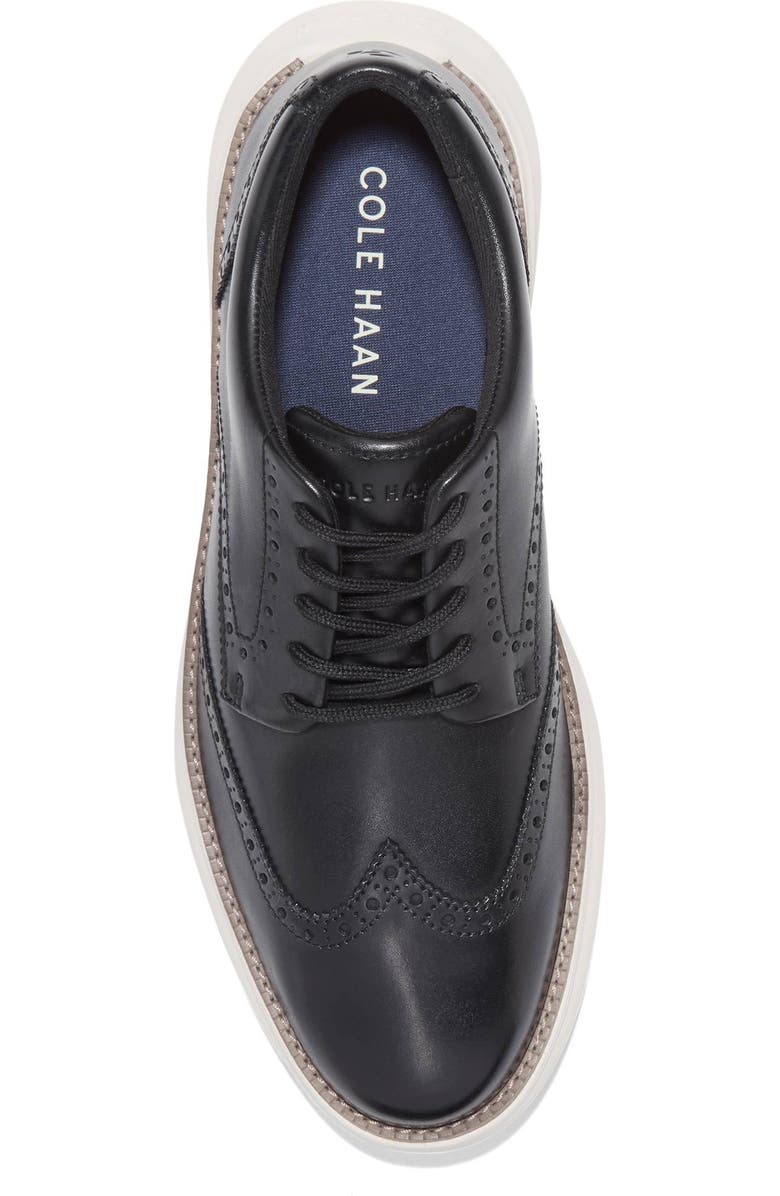 Cole Haan Grand Remix Wingtip Oxford Sneaker, Alternate, color, Black / Ivory