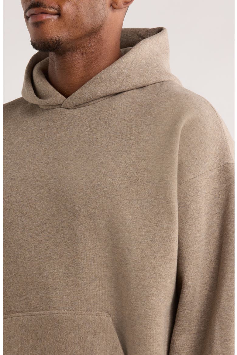 Classic Fit Fleece Hoodie, Alternate, color, HOMESTEAD HEATHER