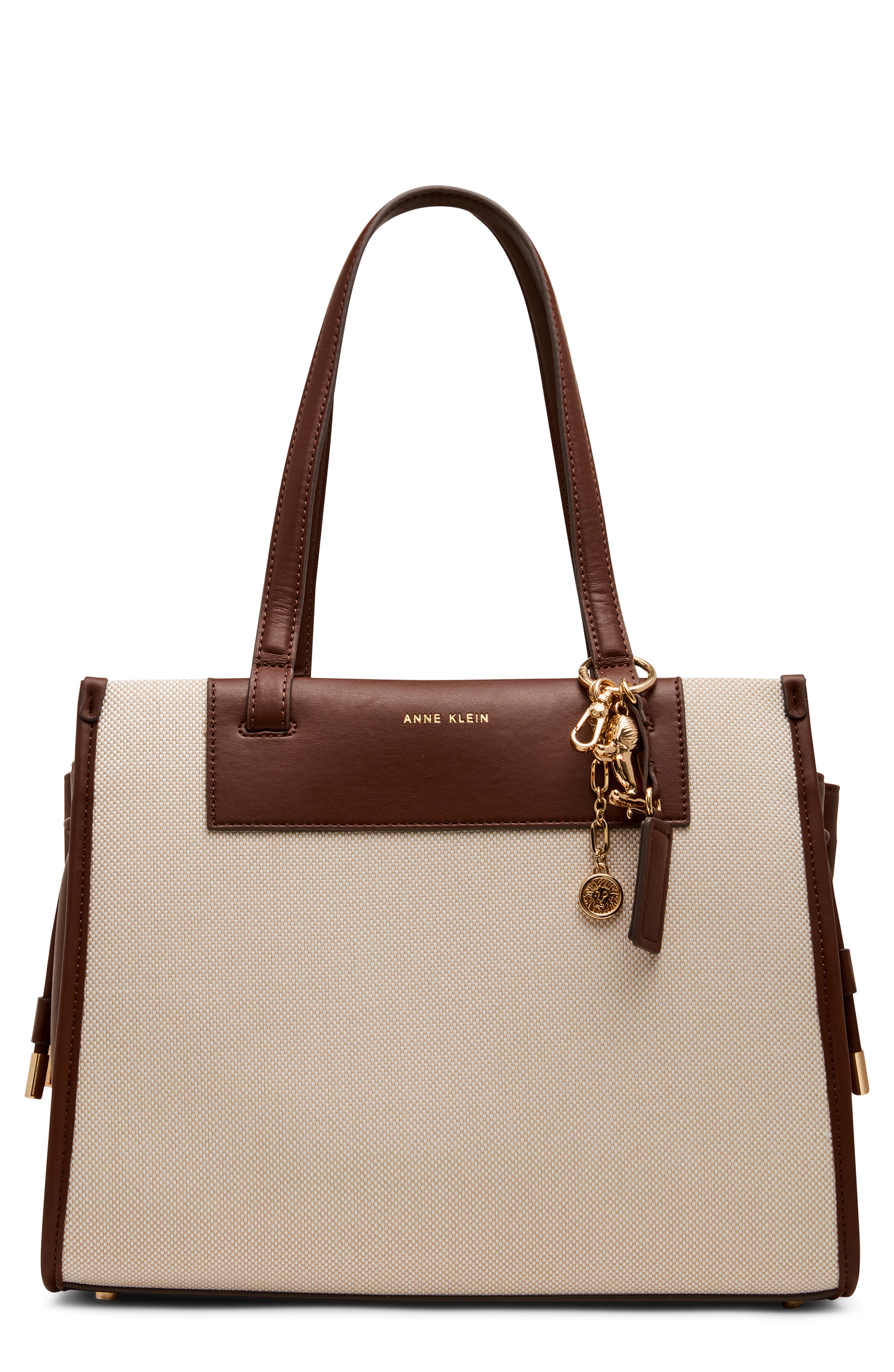 Anne Klein Canvas Tote with Removable Wrist Pouch