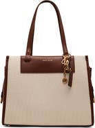 Anne Klein Canvas Tote with Removable Wrist Pouch
