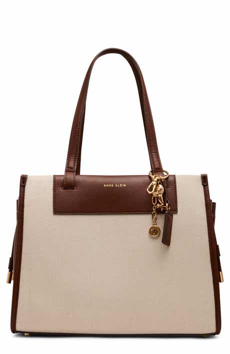 Anne Klein Canvas Tote with Removable Wrist Pouch