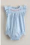 selected Blue Dusk Gingham- Flowers