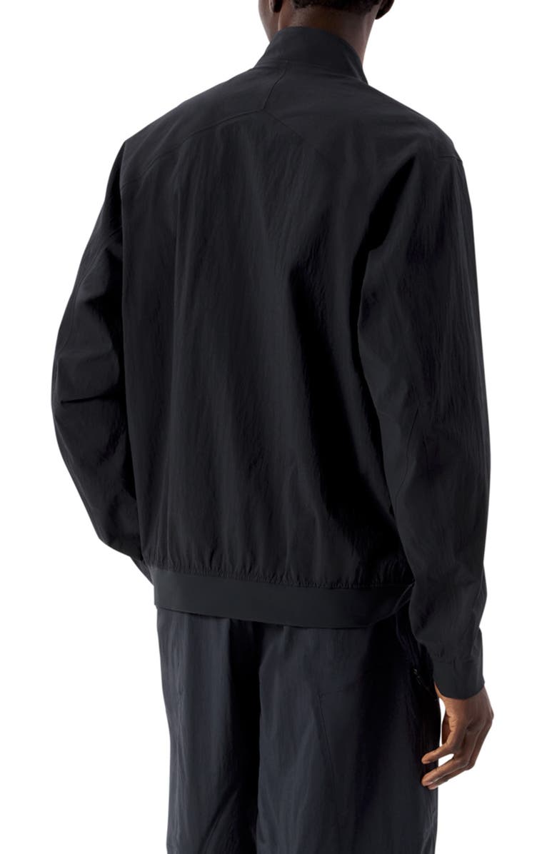 Veilance Diode Stretch Nylon Bomber Jacket, Alternate, color, Black