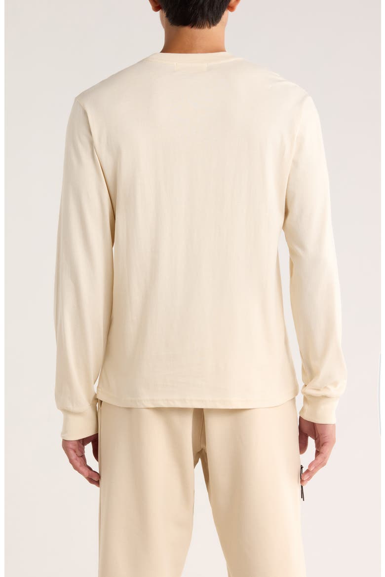 Retreat Center Long Sleeve Cotton Graphic T-Shirt, Alternate, color, BONE