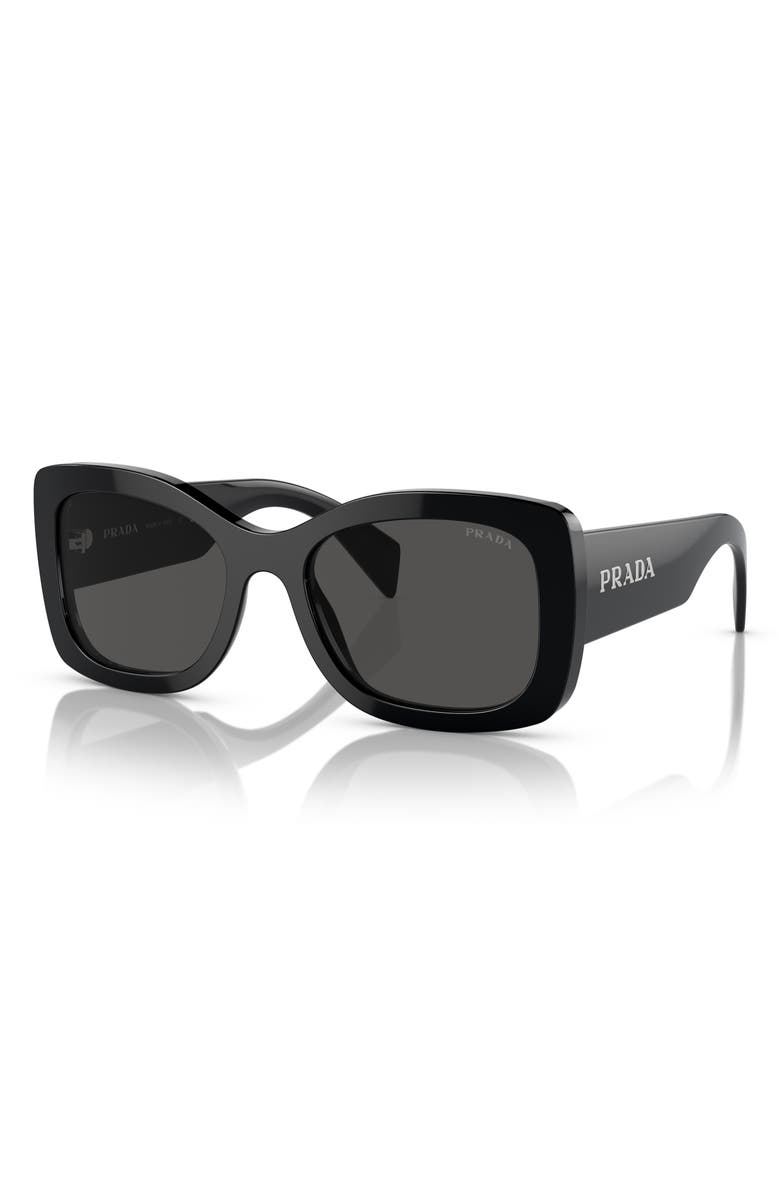 Prada 56mm Oval Sunglasses, Alternate, color, 