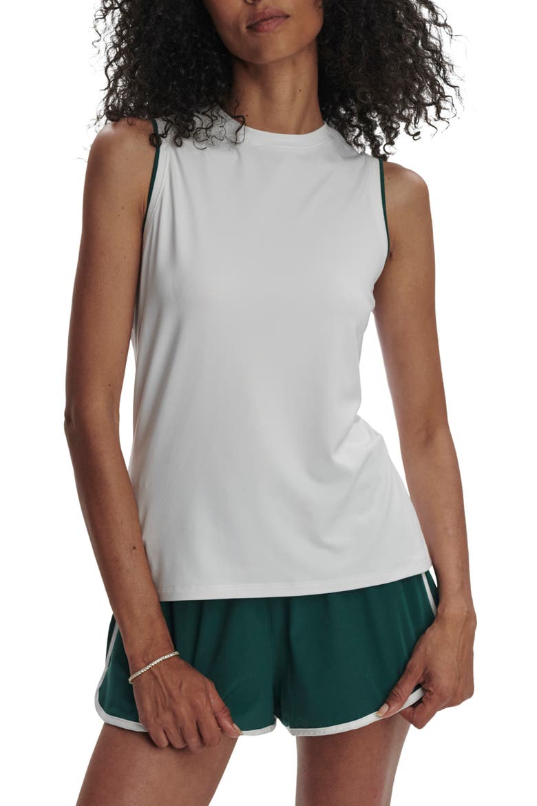Arton Performance Tank, Main, color, WHITE/ FOREST