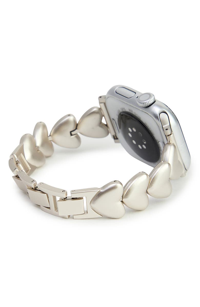 SAACHI Heart Chain Apple Watch<sup>®</sup> Watchband, Alternate, color, Silver