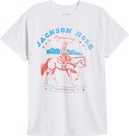 Junk Food Jackson Hole Wyoming Graphic Cotton T-Shirt