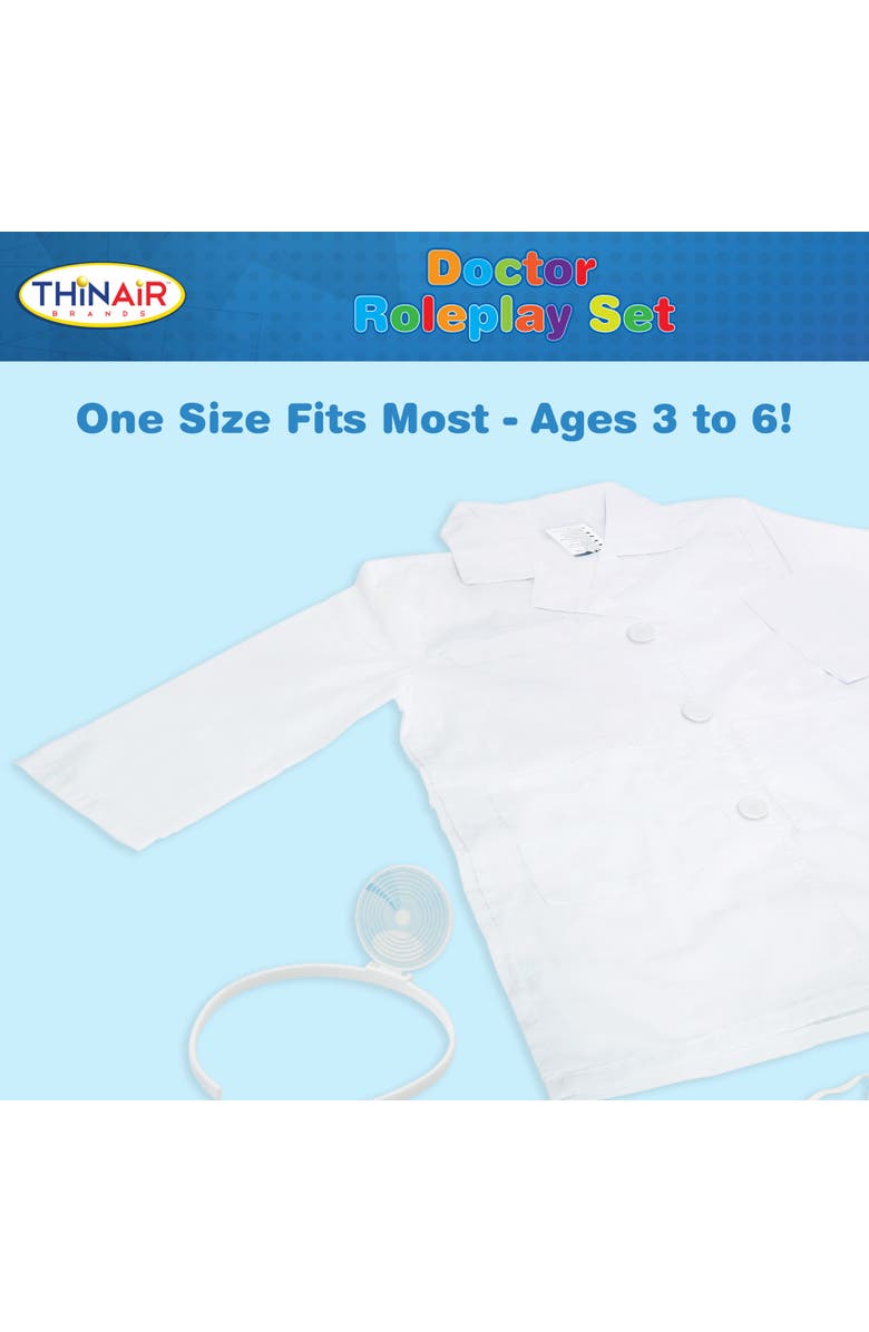 Playful Minds Doctor Roleplay 6 Piece Costume Set, Alternate, color, White