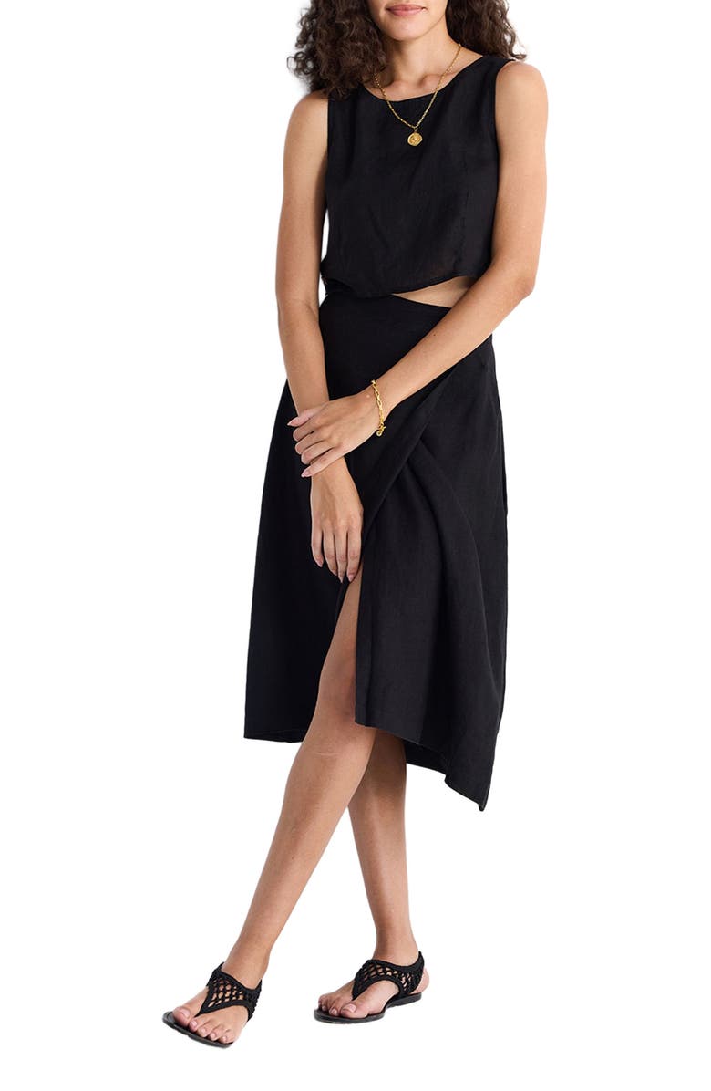 Reistor Boxy Crop Top, Alternate, color, Black