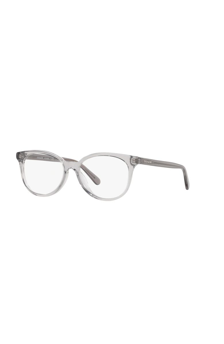 COACH 52mm Phantos optical glasses, Main, color, Grey