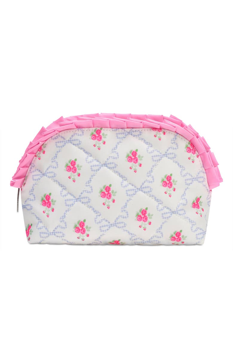 Iscream Kids' Ditsy Cosmetic Bag, Main, color, White Multi