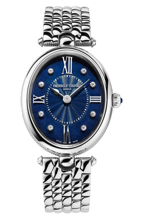 Classics Art Deco Diamond Bracelet Watch, 30mm