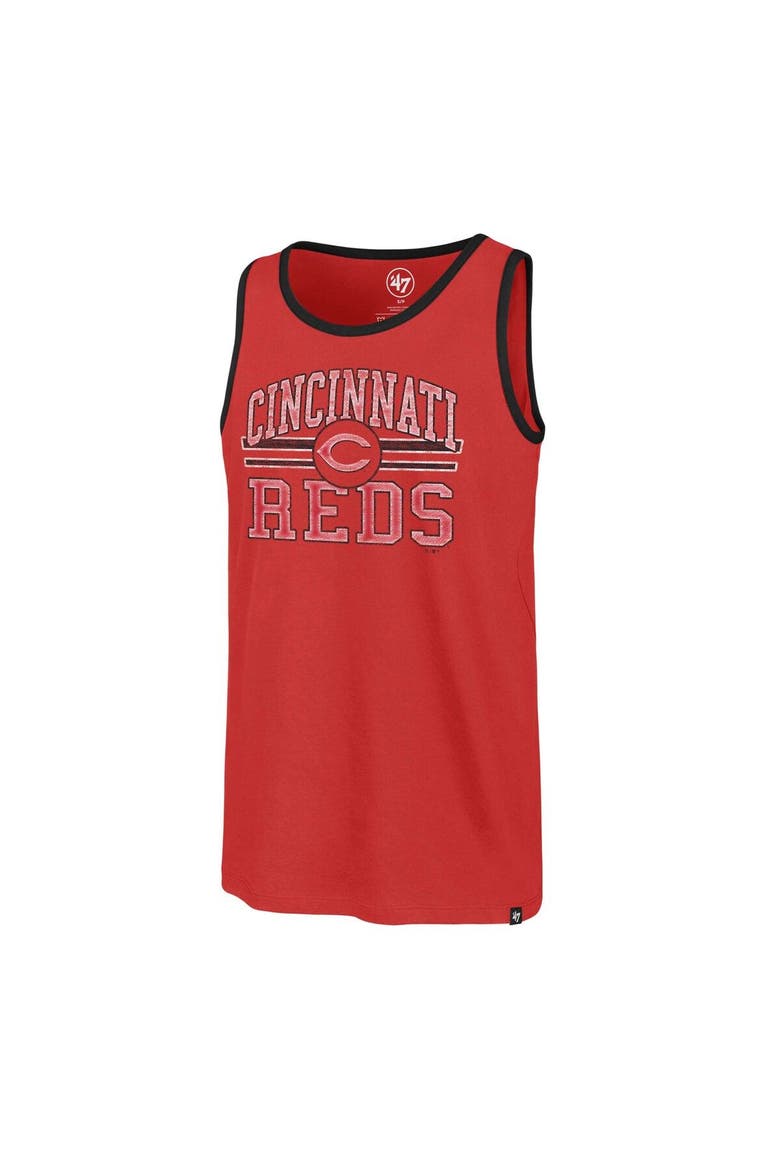 Men's '47 Red Cincinnati Reds Winger Franklin Tank Top, Alternate, color, Red