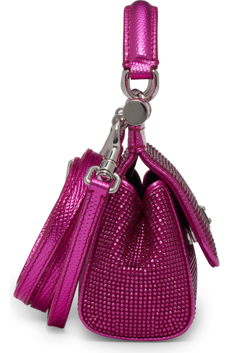 Dolce&Gabbana Small Sicily Satin & Rhinstone Handbag, Alternate, color,