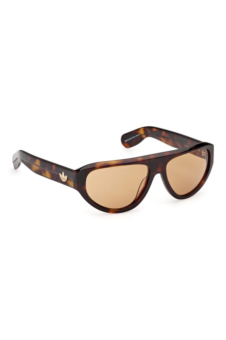 57mm Mirrored Pilot Sunglasses, Alternate, color, BLONDE HAVANA/ BROWN