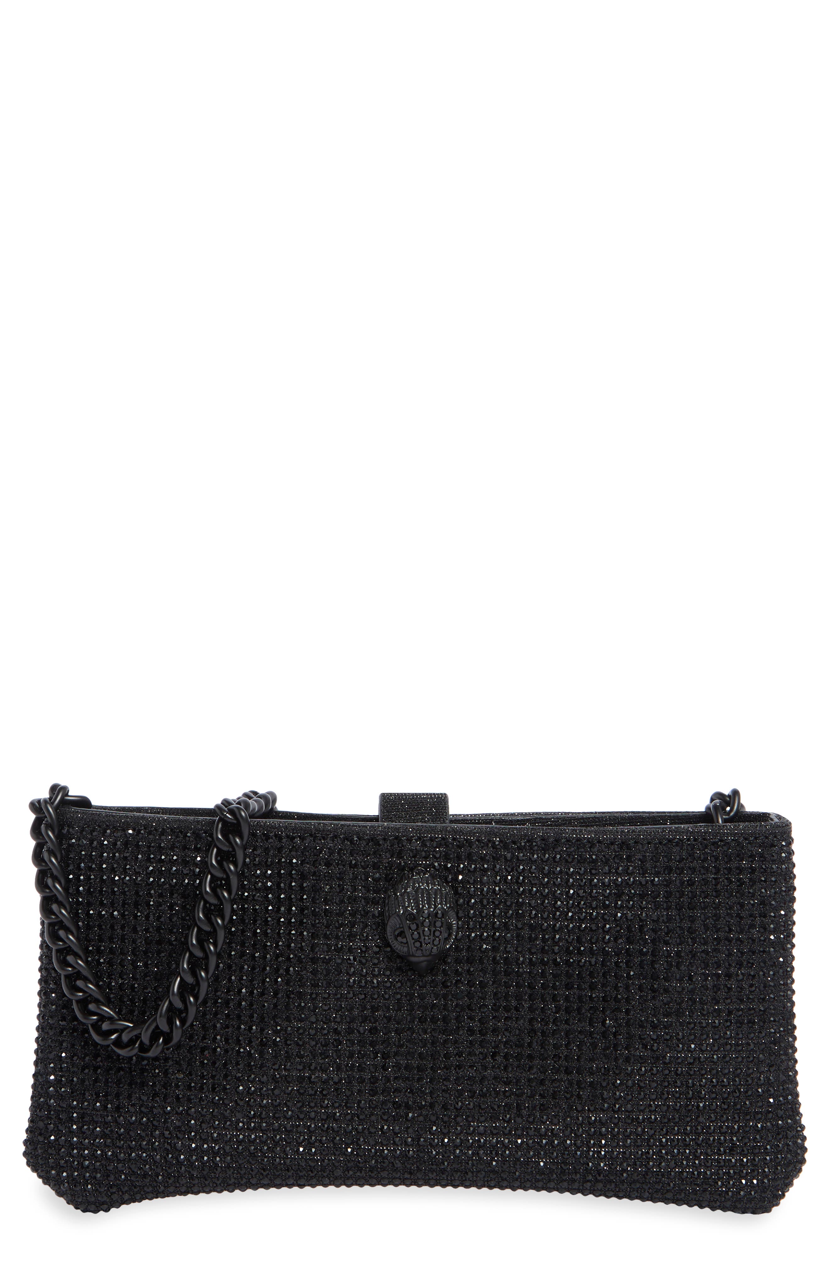 Crystal Embellished Chain Pouch