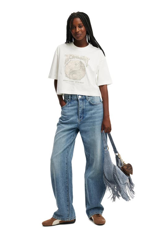Cotton On The Cropped Boxy Graphic Tee In Moonlight Marshammlow