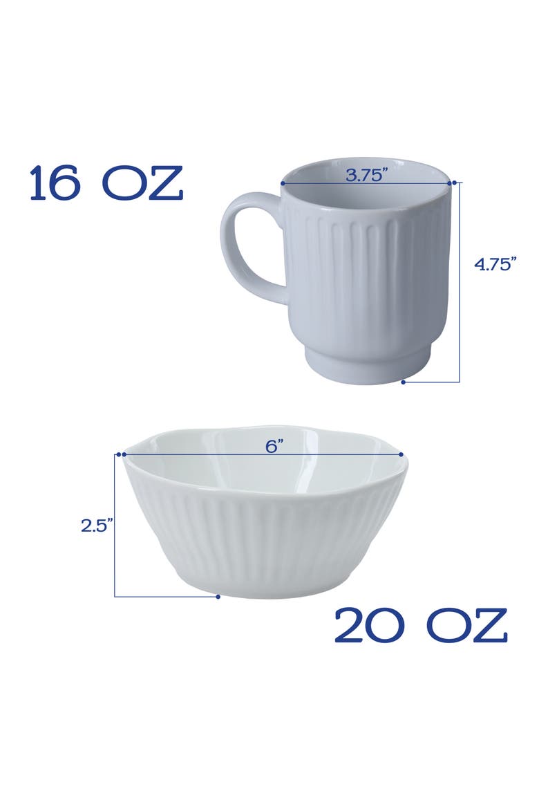 16-Piece White Clonnade Dining Set, Alternate, color, WHITE