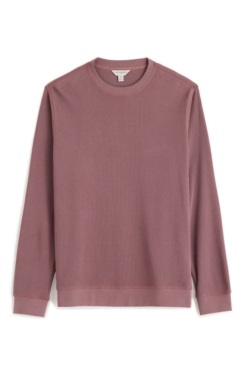 Jackline Organic Cotton Waffle Sweatshirt, Alternate, color, DUSTY PURPLE