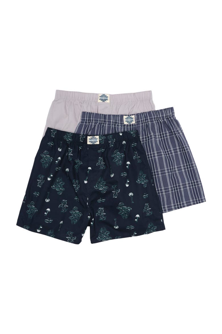 Lucky Brand Woven Cotton Boxers - Pack of 3 (Men) | Nordstromrack