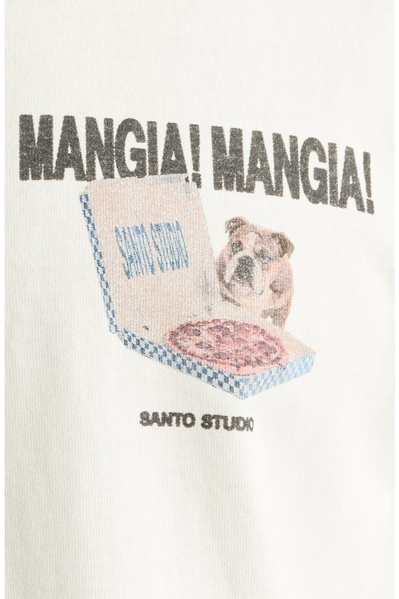 Mangia Mangia Drappo Graphic T-Shirt, Alternate, color, CREAM