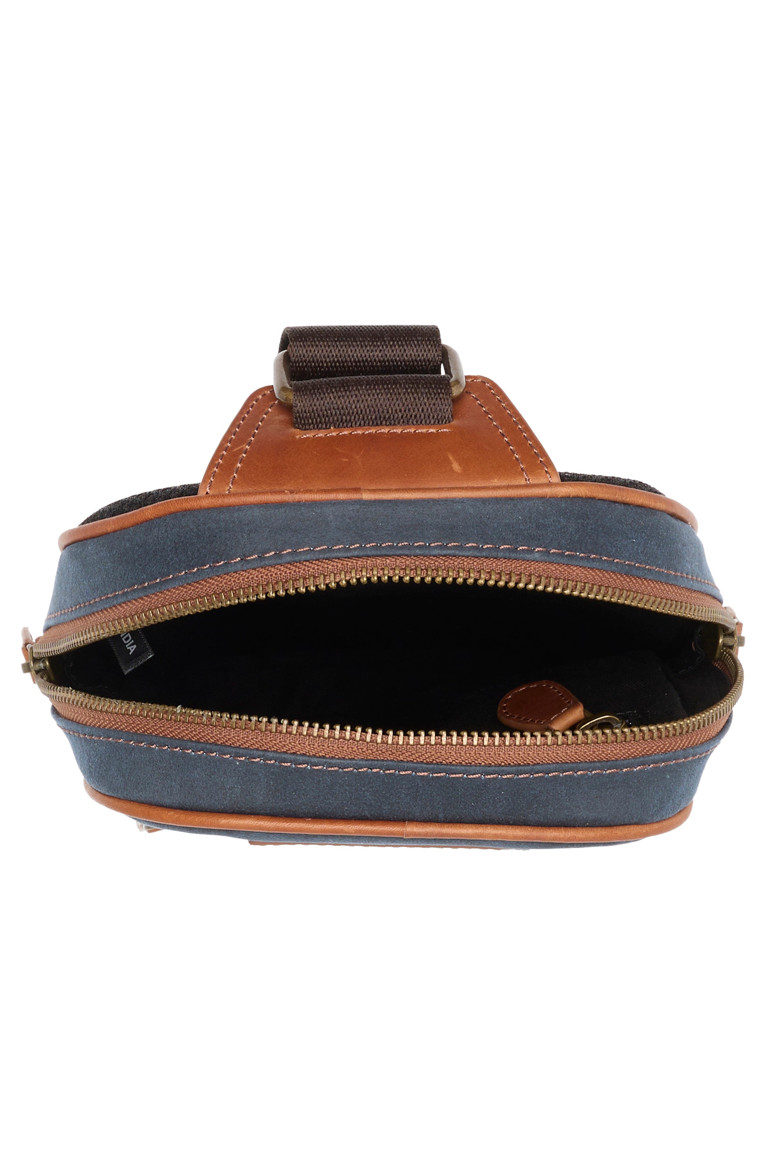 Johnston & Murphy Two-Tone Sling Bag, Alternate, color, Navy