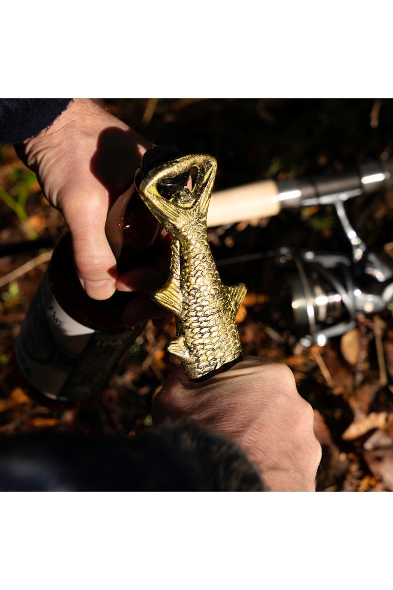 Cast Iron Fish Bottle Opener, Alternate, color, Bronze