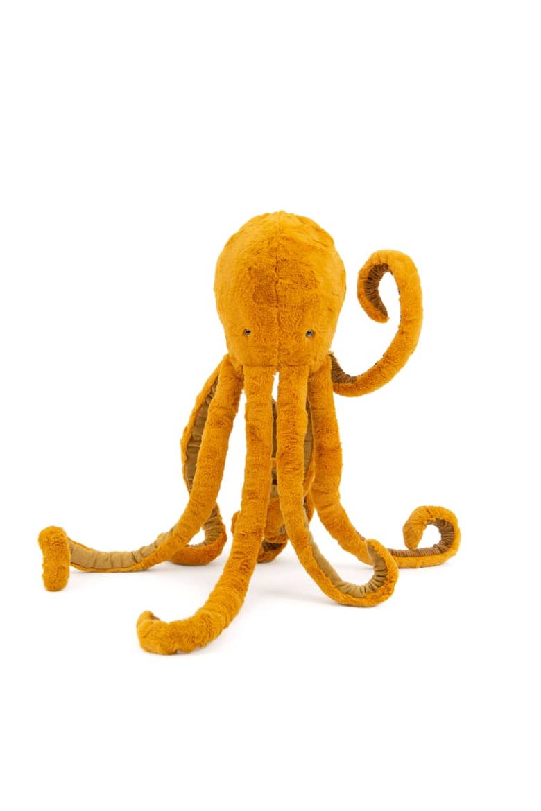 Octopus Plush (large) - Stuffed Toy, Main, color, Orange