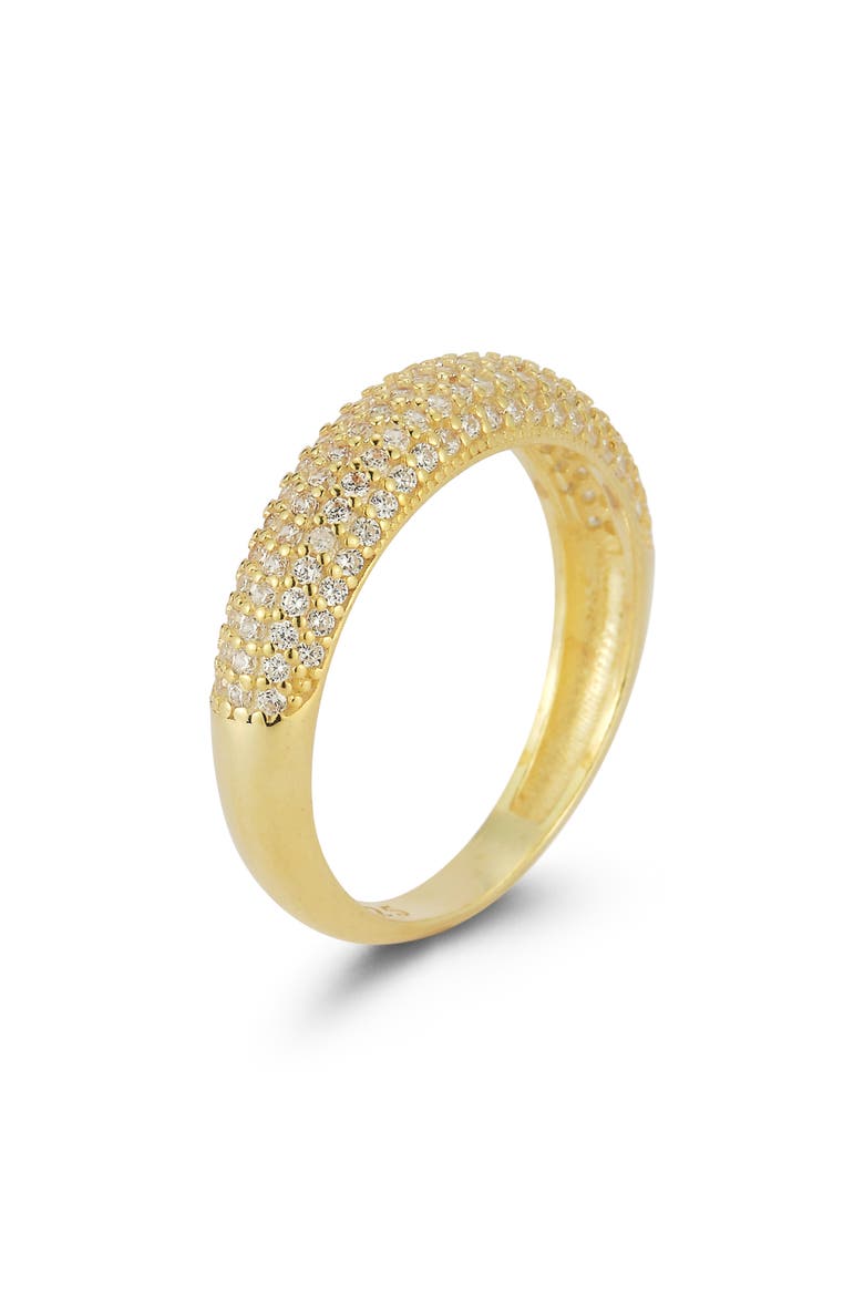 14K Gold Plated Silver Dome Ring, Main, color, GOLD