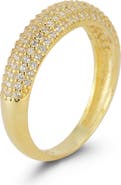 GLAZE JEWELRY 14K Gold Plated Silver Dome Ring