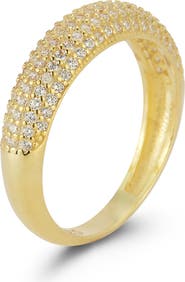 GLAZE JEWELRY 14K Gold Plated Silver Dome Ring