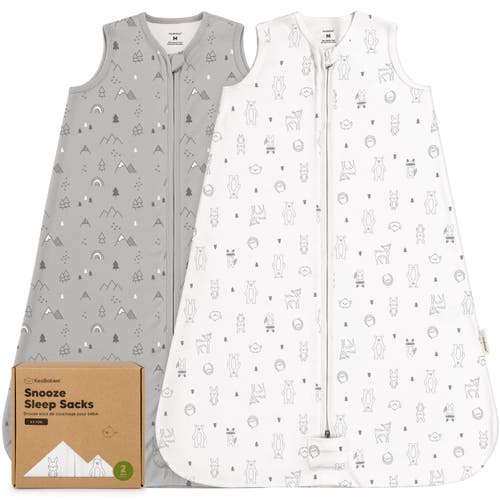 Keababies 2-pack Snooze Sleep Sacks In Woodland