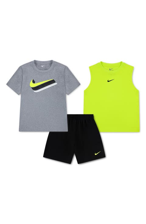Kids' Dri-FIT T-Shirt, Tank & Shorts Set (Toddler & Little Kid)