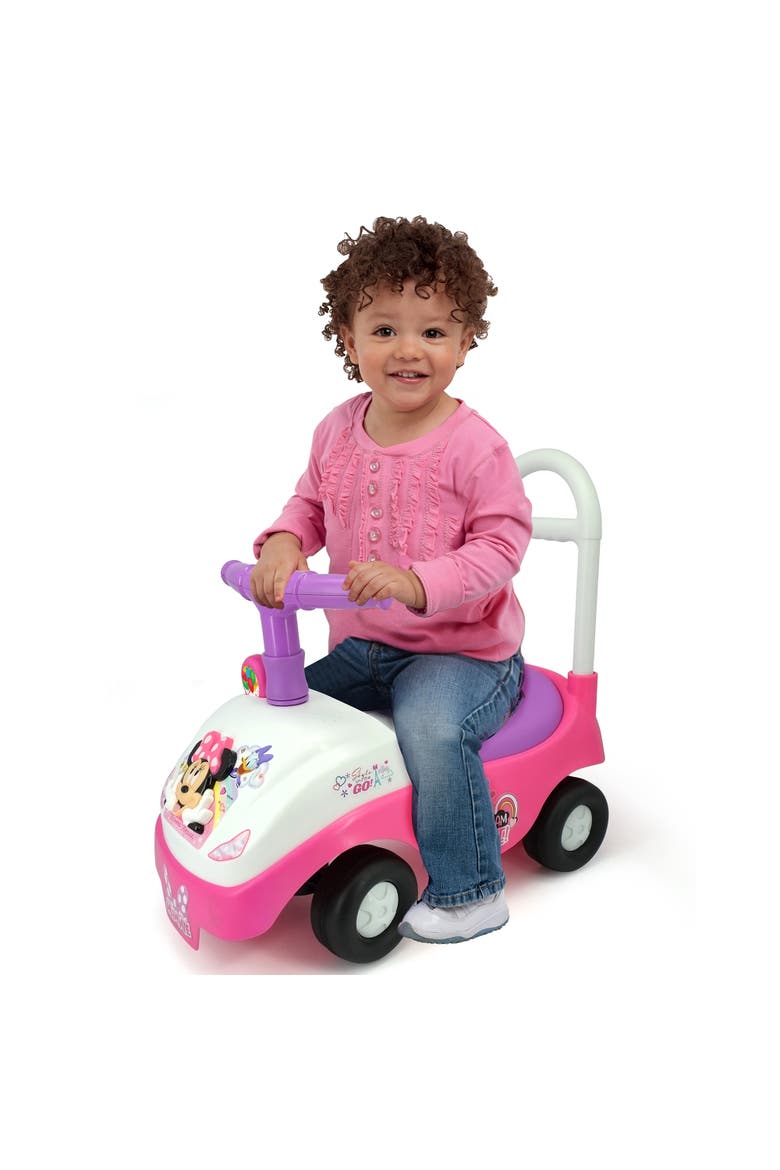 Disney Minnie Foldable Handle Rideon W/ Interactive Dashboard & Sounds, Alternate, color, Multicolored