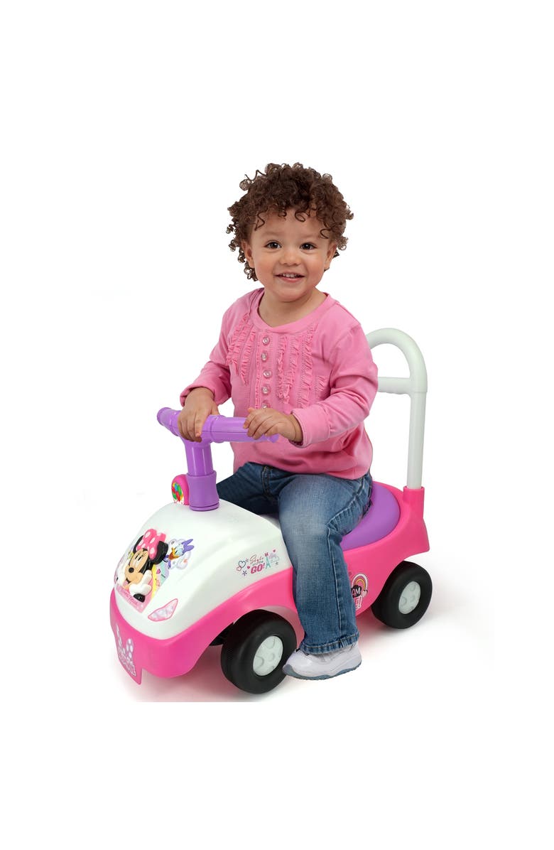 Kiddieland Disney Minnie Foldable Handle Rideon W/ Interactive Dashboard 
Sounds, Alternate, color, Multicolored