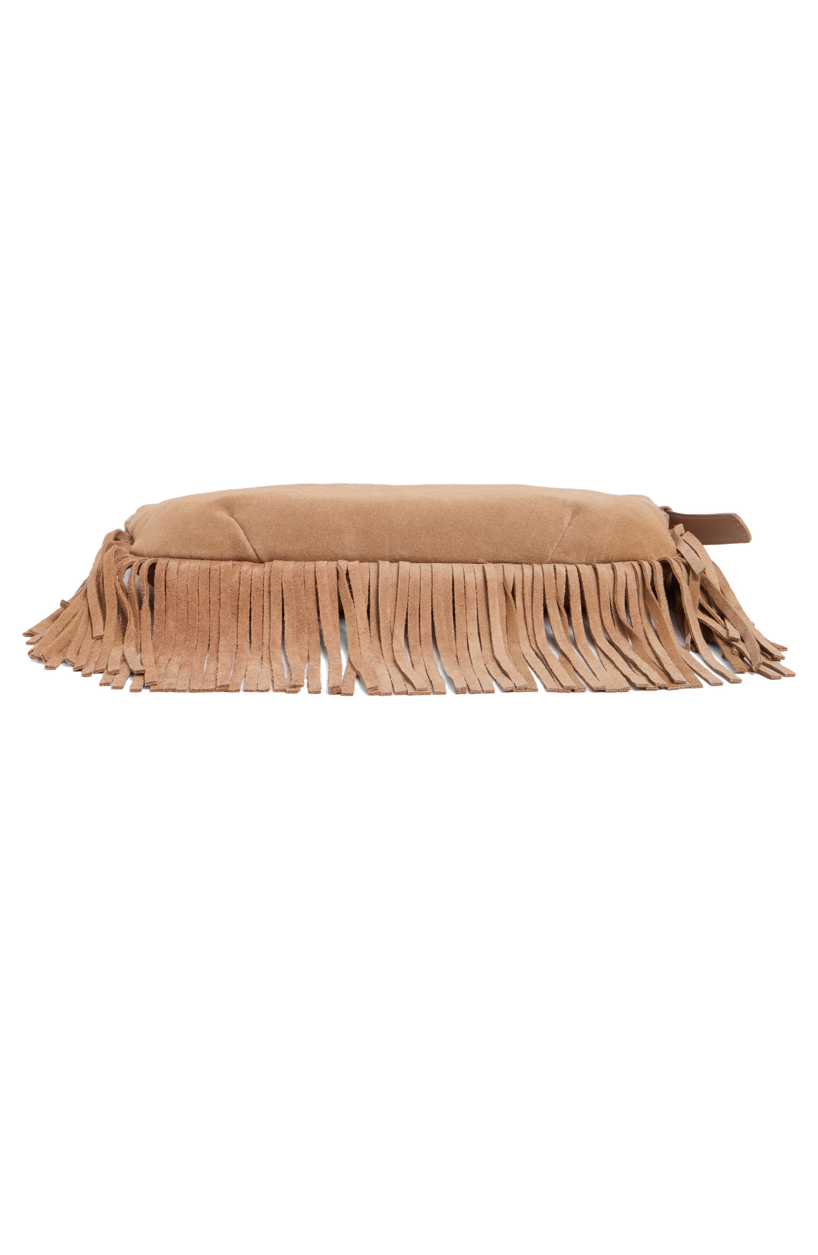 Ivy Fringe Suede Shoulder Bag, Alternate, color, TUSCANY SOFT COW SUEDE