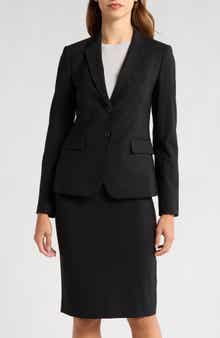 Theory Carissa Stretch Wool Classic Suit Jacket
