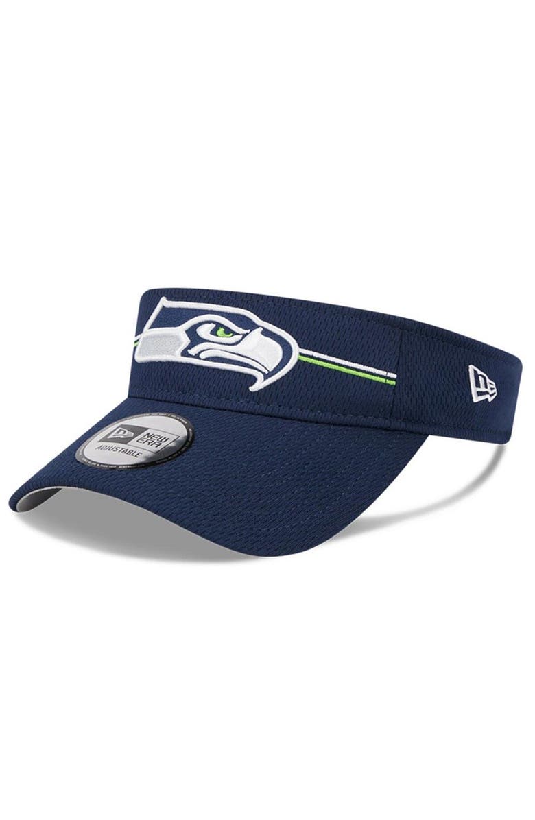 New Era Men's New Era Navy Seattle Seahawks 2023 NFL Training Camp Adjustable Visor, Main, color,